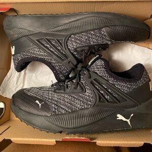 Black Puma Sneakers. Boys Size 2C. Gently Used.